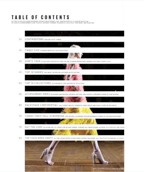 Designing the Perfect Table of Contents: 50 Examples to Show You How – Design School Table Of Contents Magazine, Design Portfolio Layout, Table Of Contents Design, Editorial Design Magazine, Best Fashion Magazines, Fashion Editorial Layout, Fashion Magazine Design, Beach Fitness, Fashion Magazine Layout