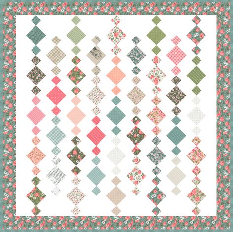 FREE Chandelier Quilt Pattern + Video Tutorial by Jenny Doan of MSQC Chandelier Quilt Pattern, Chandelier Quilt, Charm Pack Patterns, Missouri Quilt Tutorials, Missouri Star Quilt Company Tutorials, Missouri Star Quilt Tutorials, Layer Cake Quilt Patterns, Charm Pack Quilt Patterns, Charm Square Quilt