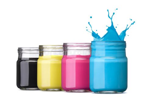 Cmyk ink. Bottles of ink in cmyk colors, cyan with splash , #Affiliate, #Bottles, #ink, #Cmyk, #cmyk, #splash #ad Cmyk Ink, 3d Printing Industry, Screen Printing Ink, Digital Fabrication, Office Prints, Textile Industry, Printing Ink, Silk Screen Printing, Inkjet Printer