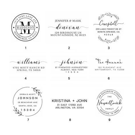 Custom return address stamp