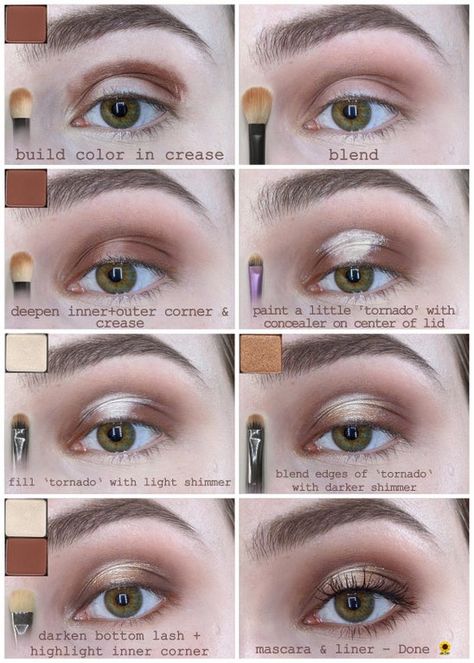 How to soft halo eye 🏵️ : MakeupAddiction Channel Makeup, Halo Eyeshadow, Halo Eye Makeup, Hooded Eye Makeup, Eye Makeup Steps, Braut Make-up, Eye Tutorial, Looks Black, Eyeshadow Tutorial