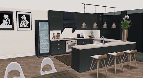 Sims Freeplay Kitchen Ideas, Casas The Sims Freeplay, Planner 5d, Sims Inspiration, Sims Freeplay Houses, Sims Houses, Sims Free Play, Sims Ideas, Sims 4 House Design