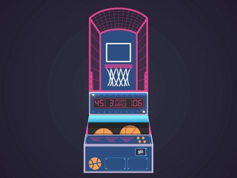 Arcade Game: Super Shot flat aftereffects points 2d play game sports basketball arcade animation ae Arcade Design Graphic, Wall Arcade, Cinema Animation, Sports Presentation, April Bujo, Basketball Arcade, Basketball Arcade Games, Retro Games Poster, Sneakers Illustration