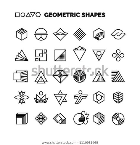 Descubra Universal Black White Geometric Shapes Isolated imágenes de stock en HD y millones de otras fotos, ilustraciones y vectores en stock libres de regalías en la colección de Shutterstock. Se agregan miles de imágenes nuevas de alta calidad todos los días. Logo Modernism, Geometric Logo Design, Sacred Geometry Symbols, Data Visualization Design, Graphic Design Assets, Geometric Symbols, Geometric Vector, Minimal Logo Design, Geometry Art