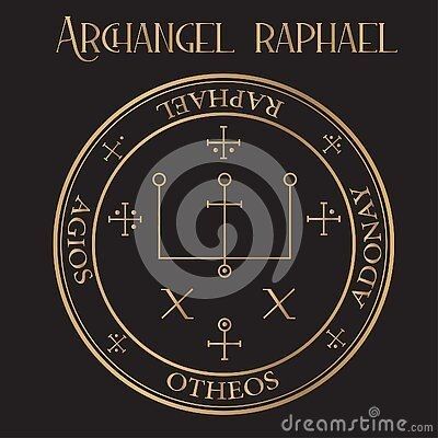 Angel Sigils Symbols, Archangel Gabriel Symbol, Egyptian Art Drawing, Angel Sigils, Archangel Azrael, King Solomon Seals, Angelic Symbols, Magick Symbols, Archangel Raphael