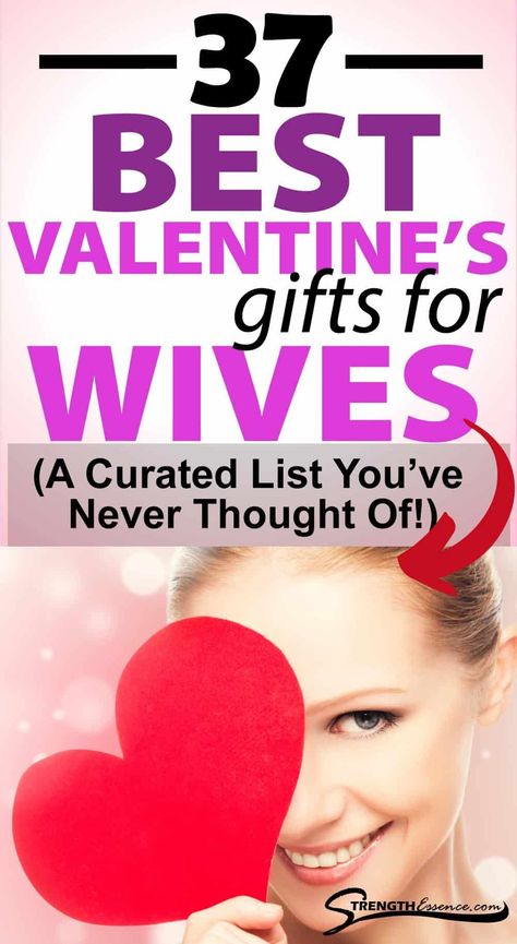 The 37 BEST Valentine gift for wife carefully curated with 2021 trends AND ALL BUDGETS! Give your wife a thoughtful, sweet, romantic, Valentines gift this year! #bestgiftforvalentinedaytowife #bestgiftforwifeonvalentine #bestvalentinedaygiftforwife #bestvalentinegiftforwife #valentinegiftideaforwife Valentines Gift Bags, Best Gift For Wife, Best Valentine Gift, Valentine Gift For Wife, Wife Birthday, Gifts For My Wife, Gifts For Your Mom, Spiritual Gifts, Christmas Gifts For Women