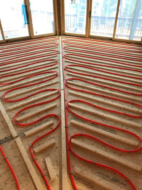 Technology Installation, Hydronic Radiant Floor Heating, Radiant Heating System, Diy Hot Tub, House Heating, Floor Heating Systems, Shop Barndominium, Barndominium Ideas Floor Plans, Barndominium Ideas With Shop