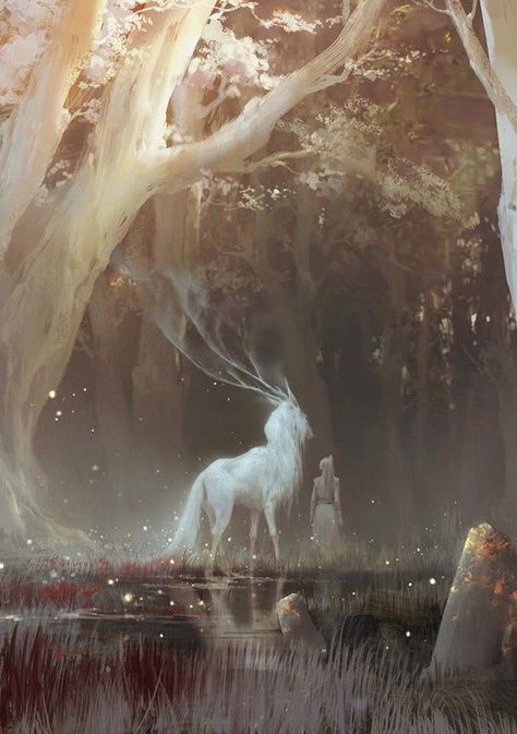 Arte Inspo, Mythical Creatures Art, Mystical Creatures, Arte Fantasy, 판타지 아트, Fantasy Inspiration, 영감을 주는 캐릭터, White Horse, Magical Creatures