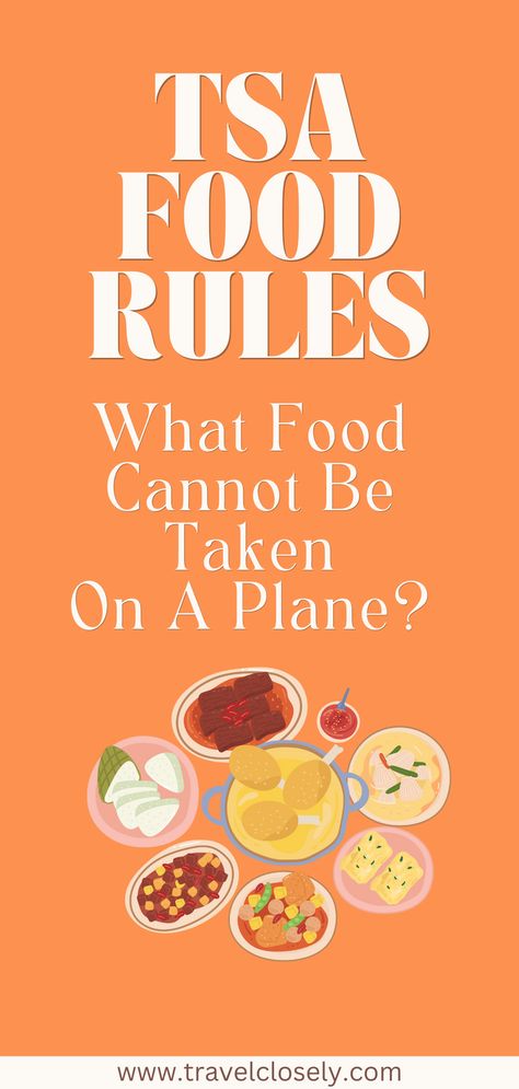 Sky-High Snack Guide: Before you pack your snacks for the skies, check out our guide on what food items are a no-fly zone according to TSA rules. Stay informed and avoid any pre-takeoff troubles with our helpful tips. #NoFlyFoods #TSATravelTips #InFlightSnacks #TravelPrep #SkySafeEats Travel Snacks Airplane, Tsa Approved Snacks, Plane Snacks, Airplane Snacks, Plane Food, Travel Prep, Travel Snacks, Checked Baggage, Food Rules