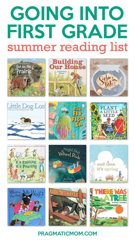 Going into First Grade Summer Reading List Summer Reading Chart, Books Kindergarten, Summer Reading Activities, Summer Book List, First Grade Books, Summer Learning Activities, Summer Kindergarten, Summer Homeschool, Summer Reading Challenge