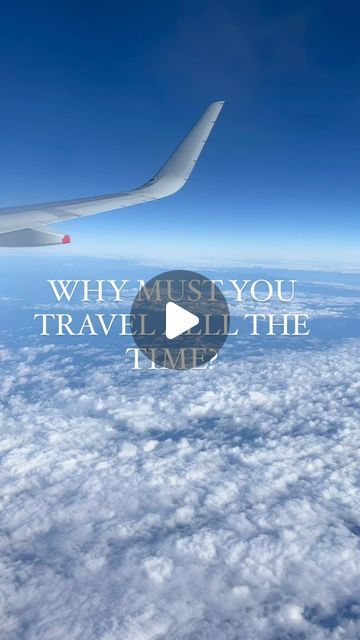 CARA JOHN on Instagram: "When ppl ask “why I’m always travelling???”

(Mind yo business 💁🏼‍♀️) 

I mean…. Bc I love it. That’s why. 
•
What’s ur response? 

💌 SEND THIS TO YOUR FRIEND THATS ALWAYS TRAVELING 
•
•
Clouds| Airplane views| Travel blogger| Travel blog| Travel humour | Travel Reels| Travel memes
•
•
#travelblogger #travelblog #travelhumor #travelmemes #travelreels #travelreel #travelreelsoninstagram #reelexplore #newreel #reelgrowth #reeltravel 
•
FOLLOW @carmintravels 🙋🏼‍♀️🙋🏽‍♂️" Travel Reels, Travel Humor, Business Travel, I Love It, Airplane View, Travel Blogger, Travel Blog, No Response, Blogger