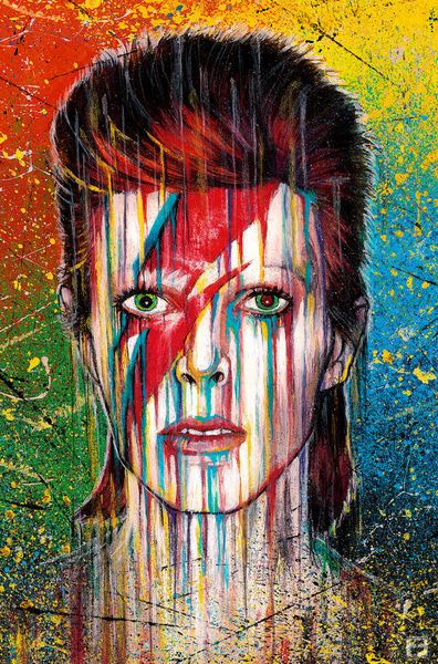 David Bowie Pop Art, David Bowie Painting, David Bowie Artwork, 80s Pop Art, Bowie Poster, David Bowie Poster, David Bowie Art, Bowie Art, Musician Art