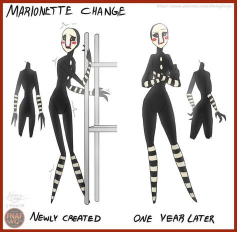 Marionette Fnaf Fanart, Fnaf Fanart Human, Marionette Fnaf, Fnaf Fanart, Fnaf Sl, Marionette Puppet, Fnaf 1, Fnaf Comics, Fnaf Memes