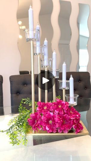 164K views · 3.5K reactions | DOLLAR TREE CENTERPIECE. #centerpieces #tabledecor #partydecor #weddingdecor #sweet16decor #quinceanera #aniversarydecoration #floralcenterpiece #dollartreediy #centrodemesa #floraldesign #candelabra #centerpiecesideas #dollartreefinds #fyp #dollartreecrafts #dollartree #diy #partycenterpieces #elegantstyle #decoracion #HazloTúMismo #flowers | Mayra Mondragon | Kar Vogue · Tick Tock (Edit Instrumental Mix) Quinceañera Centerpieces Ideas Diy, Tree Centrepiece Wedding, Diy Candelabra, Dollar Tree Centerpieces, Dollartree Diy, Quinceanera Centerpieces, Tree Centerpiece, Diy Centerpiece, Tree Centerpieces