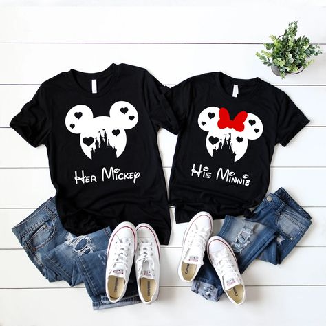 Heart Castle Matching Family Disney Couples Custom Shirt Disney Couple Outfits Ideas, Matching Harry Potter Shirts, Couples Disney Outfits, Matching Disney Shirts For Couples, Disneyland Couples Shirts, Disney Couple Outfits, Disney Honeymoon Shirts, Couples Disney Shirts, Couple Tee Shirts