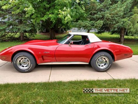 1975 Red Chevy Corvette Convertible 1973 Corvette, 1975 Corvette, 1977 Corvette, Used Corvettes For Sale, Used Corvette, Black Corvette, 1969 Corvette, 1962 Corvette, Red Corvette