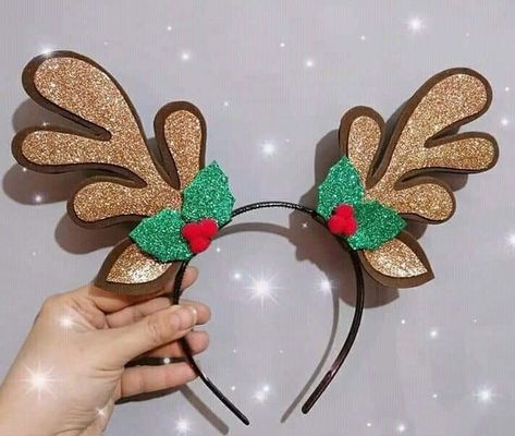 Christmas Headband Diy, Decorative Wallpaper, Ideas Navideñas, Christmas Hair Accessories, Aesthetic Garden, Handmade Christmas Crafts, Tropical Oasis, Garden Aesthetic, Christmas Headband