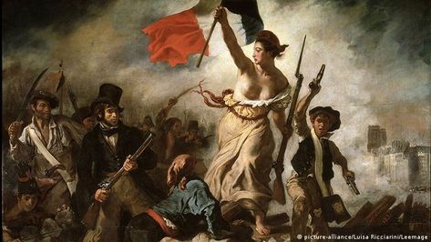 Gemälde Delacroix Die Freiheit führt das Volk(c) picture-alliance/Luisa Ricciarini/Leemage Liberty Leading The People, Romanticism Artists, Eugène Delacroix, Great Works Of Art, French Revolution, Ex Libris, Great Artists, Original Image, Art Sur Toile