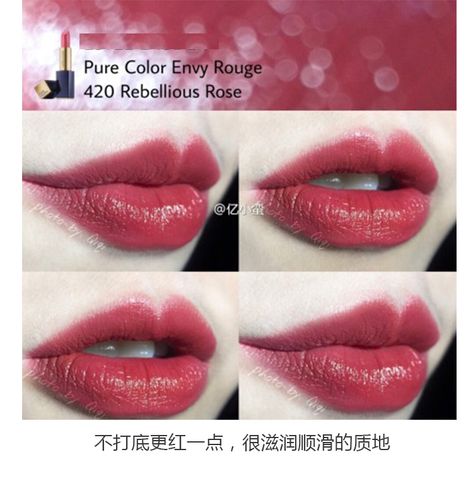 Rebellious Rose Estee Lauder, Estee Lauder Rebellious Rose Lipstick, Estee Lauder Lipstick Swatches, Estee Lauder Lipstick, Autumn Makeup, Este Lauder, Rose Lipstick, Lipstick Swatches, Estée Lauder