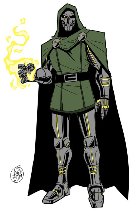 Doctor Doom Concept Art, Doctor Doom Redesign, Spencer Blair Art, Dr Doom Redesign, Dr Doom Art, Spencer Blair, Spiderman Book, Doctor Doom Art, Doctor Doom Marvel