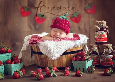 A Big Announcement and a Fun Photography Round-Up! Foto Newborn, Strawberry Baby, Newborn Baby Photos, Newborn Posing, Foto Baby, Newborn Shoot, Newborn Props, Newborn Baby Photography, Newborn Photoshoot