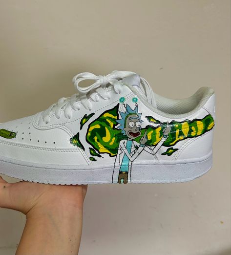 Rick and Morty drawing on shoes Drawing On Shoes, Morty Drawing, Rick And Morty Drawing, Custom Sneakers Diy, Diy Sneakers, Shoes Drawing, Custom Sneakers, Rick And Morty, On Shoes