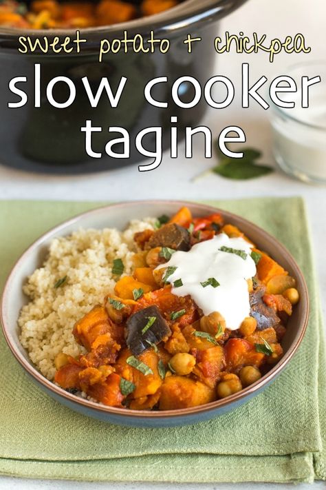 Vegetarian Tagine, Meera Sodha, Moroccan Stew, Vegan Slow Cooker Recipes, Vegetarian Slow Cooker Recipes, Slow Cooker Sweet Potatoes, Vegan Slow Cooker, Tagine Recipes, Coctails Recipes