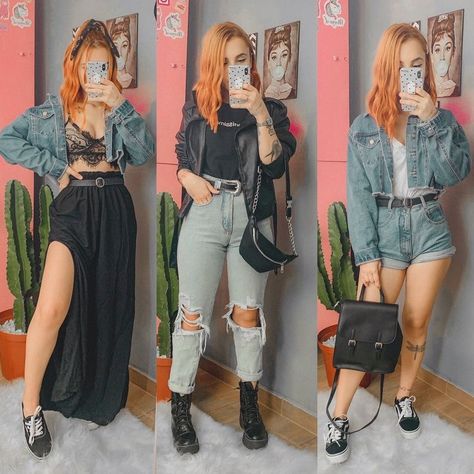 Edgy Combat Boots Outfit, Vintage Alternative Outfits, Types Of Alternative Styles, Elevated Emo Style, Grungy Summer Outfits, Edgy Fashion Style, Boho Grunge Outfits, Edgy Fashion Grunge, Grunge Looks