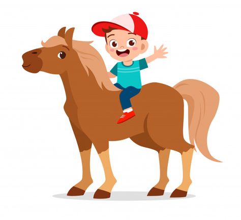 Riding Horse Illustration, Riding Horse Drawing, Girl Riding Horse, Kuda Nil, Girl With Horse, Horse Animation, Horse Cartoon, Vector People, Horse Illustration