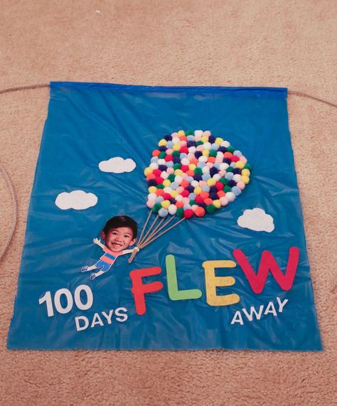 From Up, Up & Away. 100 Days of School Cape made from pom poms & felt. 100 Days Of School Cape, 100 Days Of School Cape Ideas, 100 Days Of School Project Kindergartens, 100 Day Project Ideas, 100days Of School Shirt, 100 Días De Clases, 100th Day Of School Crafts, 100 Day Of School Project, Toddler Arts And Crafts