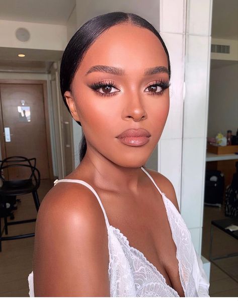 Glam Bride Makeup, Soft Wedding Makeup, Skin Tone Makeup, Glam Wedding Makeup, Wedding Makeup For Brown Eyes, Eye Makeup Styles, Makeup For Black Skin, Bridal Makeup Natural, Bridal Makeup Wedding