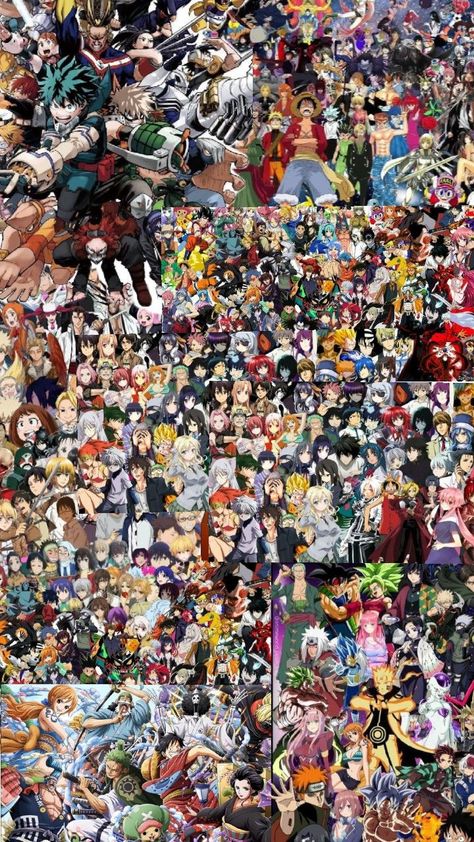 All anime characters Anime All Together, Anime Together, All Anime, Anime