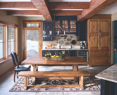 Colorado Home Aesthetic, Colorado Home Decor, Colorado Bedroom, Colorado Kitchen, Old Country Kitchens, Colorado Design, Colorado Cabins, Colorado House, Cabin Aesthetic