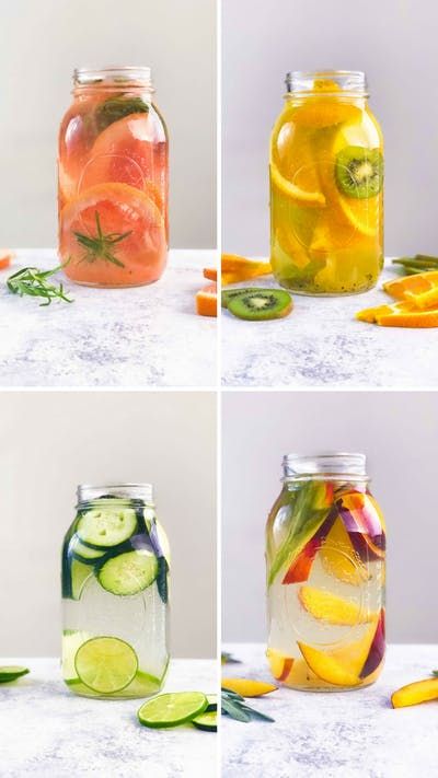 Fruit Infused Water Recipes, Resep Smoothie, Resep Diet, Hydrating Drinks, Infused Water Recipes, Natural Colon Cleanse, Detox Water Recipes, Fruit Infused Water, Makanan Diet