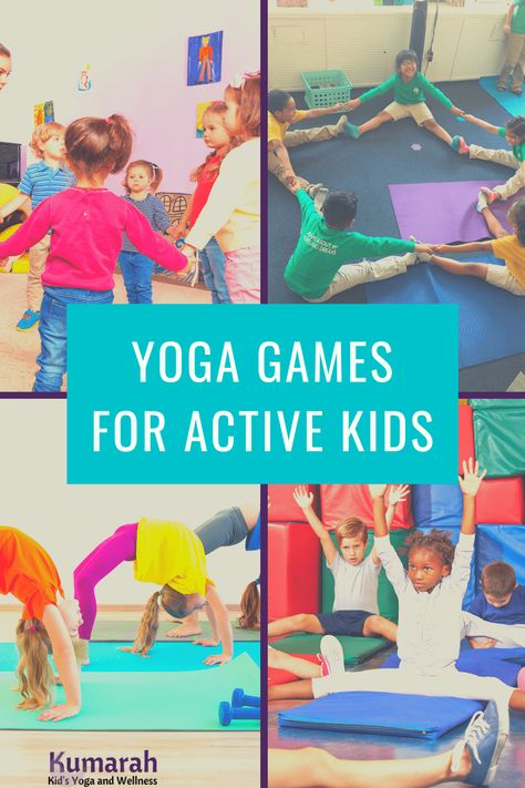 Kids Yoga Games, Preschool Yoga, Toddler Yoga, Fitness Games, Kid Yoga Lesson Plans, Yoga Group, Yoga Party, Yoga Lesson Plans, Kids Yoga Classes