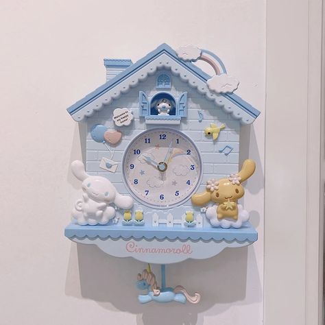 Kawaii Swing Wall Clock Sanrio Cinnamoroll My Melody Hello Kitty Room Decoration Pendant Cute Cartoon Clock Birthday Present - Movies & Tv - AliExpress Cinnamoroll Stuff, Clock Anime, Cartoon Clock, Hello Kitty Room, Sanrio Room, Kitty Room, Hello Kitty Room Decor, Hello Kitty Rooms, Melody Hello Kitty