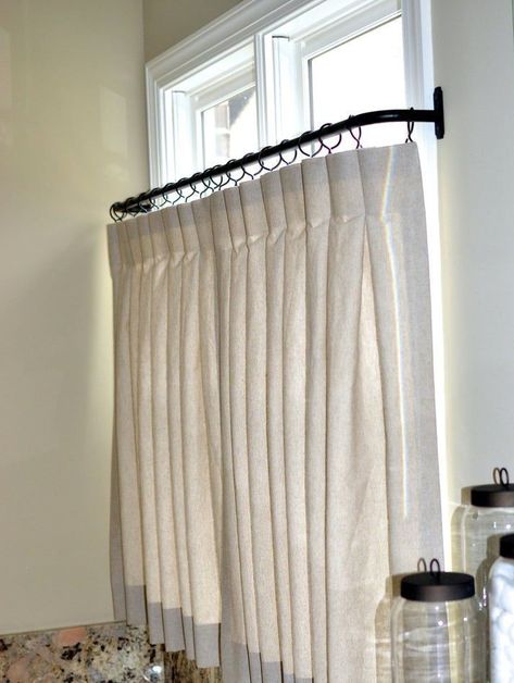 Cafe Curtains Sash Window, Bakery Window, Manor Interior, Basement Window, Cafe Curtain, Basement Windows, Long Windows, Window Dressing, Cafe Curtains