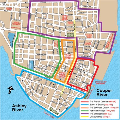 Charleston Map, Historic Charleston Sc, Honeymoon Itinerary, Charleston Historic District, Charleston Vacation, Walking Map, South Carolina Travel, Charleston Travel, East Coast Road Trip