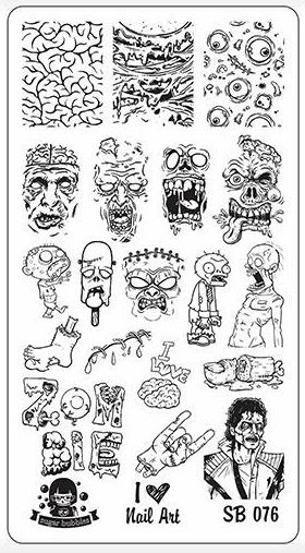 Zombie Tattoo, Zombie Tattoos, Nail Art Stickers Decals, Nail Stamping Plates, Halloween Images, Art Trends, Small Tattoo, Stamping Plates, Art Collage Wall