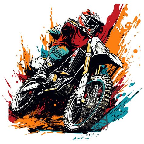 Dirt Bike Svg, Motocross Stickers, Motorcycle Png, Motocross Gear, Cricut Print And Cut, Motorcycle Art, Party Banners, Graffiti Wall, Party Banner