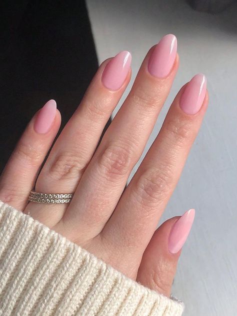 Vieux Rose  Collar   Blocs de couleur Ongles de couleur,Ongles nus Embellished Summer Nails 2024 Solid Color, Plain Color Nails Short, Oval Light Pink Nails, Neutral Pink Nail Colors, Pink Round Acrylic Nails, Opaque Pink Nails, Medium Round Nails, Single Color Nails, Jelly Pink Nails