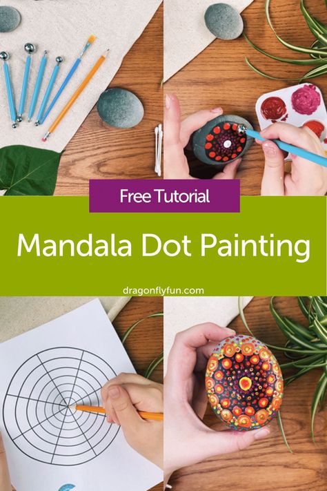 Dot Painting Practice Sheet, Rock Painting Templates Free Printable, Dot Painting Tutorial For Beginners, Dot Mandala Tutorial Step By Step, Step By Step Rock Painting For Beginners, Dot Painting Patterns For Beginners Easy, Beginner Mandala Dot Painting, Dot Painting Patterns For Beginners Free, Easy Dot Painting For Beginners