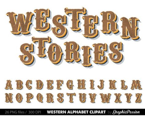 Western Classroom, Abc Font, Western Font, Art Alphabet, Alphabet Templates, Digital Alphabet, Alphabet A, Tattoo Lettering Fonts, Fancy Letters