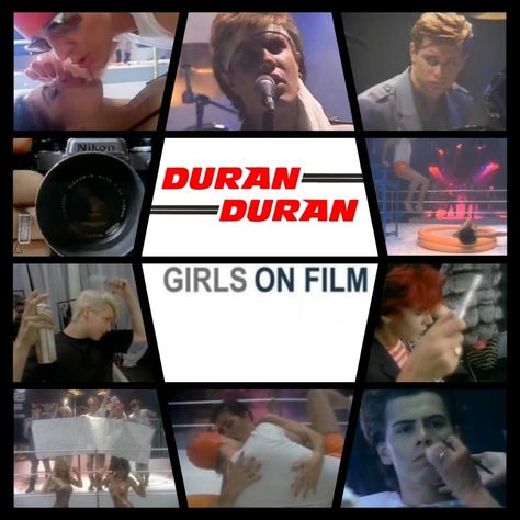 Girls On Film Duran Duran, Film Video, Duran Duran, Film Poster, Video Film, Room Decorations, On Film, Baseball Cards, Songs