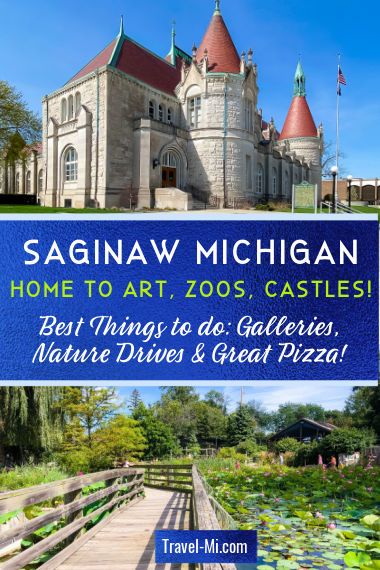 Saginaw Michigan: Home to Art, Zoos, Wildlife Drives and Castles. Best Things to Do! Western Michigan Travel, Michigan Day Trips, Travel Michigan, Saginaw Michigan, Frankenmuth Michigan, Midwest Region, Michigan Adventures, Dearborn Michigan, Michigan Road Trip