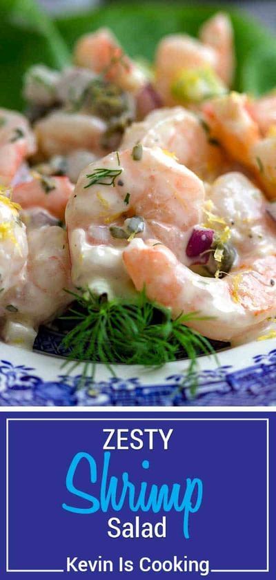 Dill Shrimp, Salad With Capers, Seafood Entree, Seafood Delight, Side Salads, Rock Lobster, Ranch Salad, Shrimp Sauce, Recipe Salad