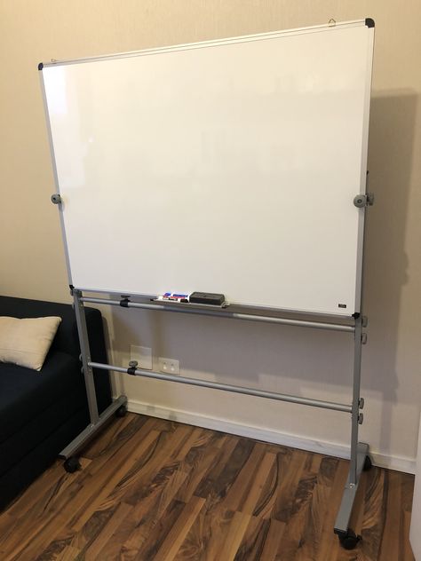 White Board In Bedroom, White Board Aesthetic, Big White Board, Rolling Whiteboard, Whiteboard Stand, Dance Nation, Study Desk Decor, Uni Room, Board Stand