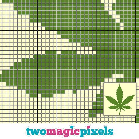 Free Crochet Patterns For Stoners, Pot Leaf Crochet Pattern Free, Pot Leaf Granny Square, Crochet Pot Leaf Pattern Free, Crochet Pot Leaf, Graphgan Patterns, Cross Stitch Plastic Canvas, Two Magic Pixels, Cross Stitch Graph