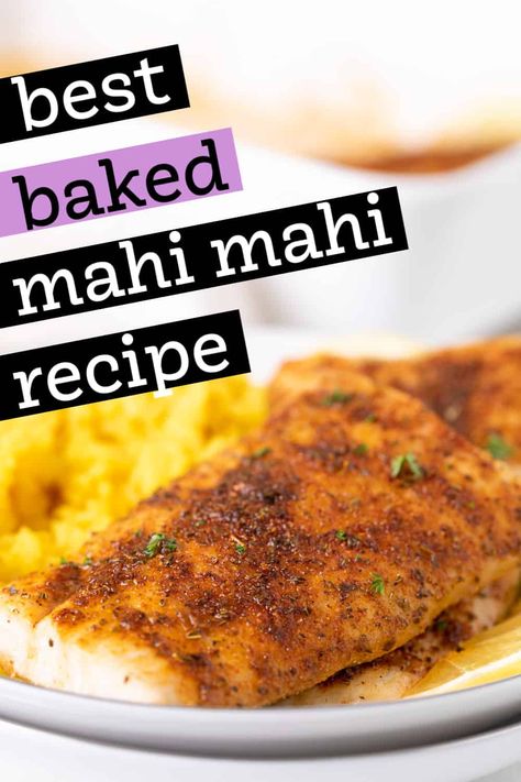 Mahi Mahi Recipes Baked, Cooking Mahi Mahi, Mahi Recipes, Baked Mahi Mahi, Mahi Mahi Recipe, Seafood Sandwiches, Mahi Mahi Recipes, Fish Recipes Baked, Fish Dinner Recipes