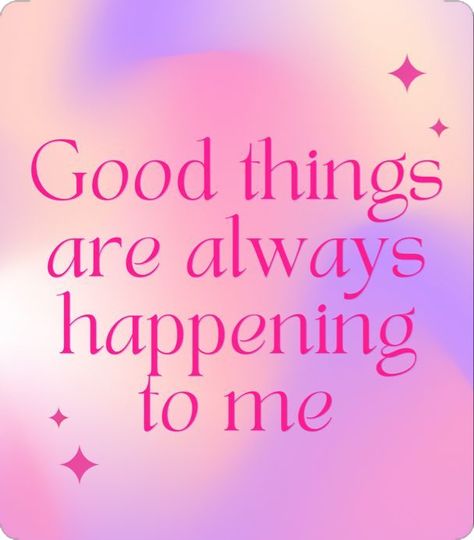 My Manifestation, Manifestation Planner, Good Things Happen, I Am Lucky, Gratitude Affirmations, Vision Board Affirmations, Soul Healing, Creating A Vision Board, Daily Positive Affirmations